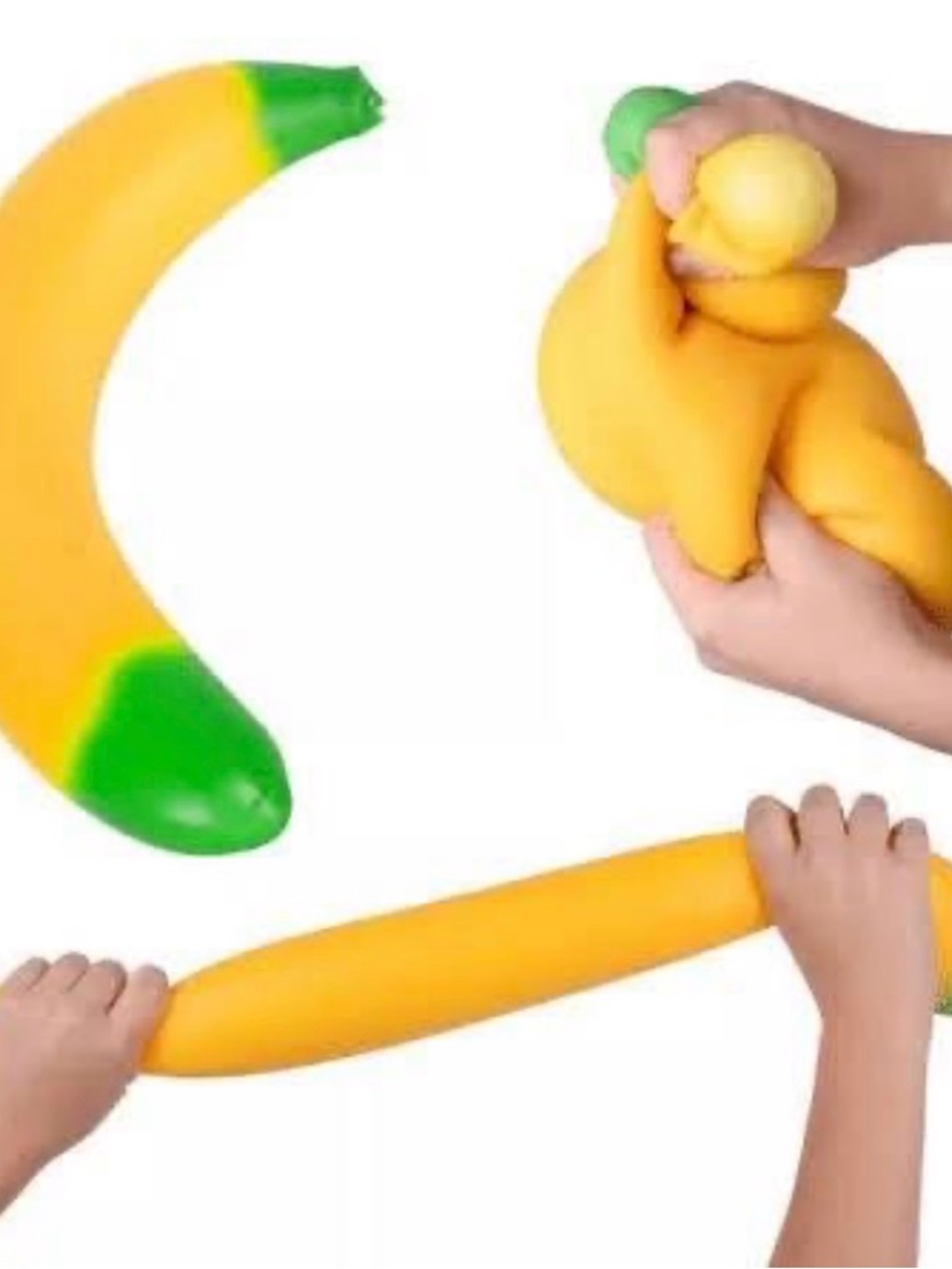 Sunny days Bright Yellow Banana Squishy Kids Toy - Stress Relief Play